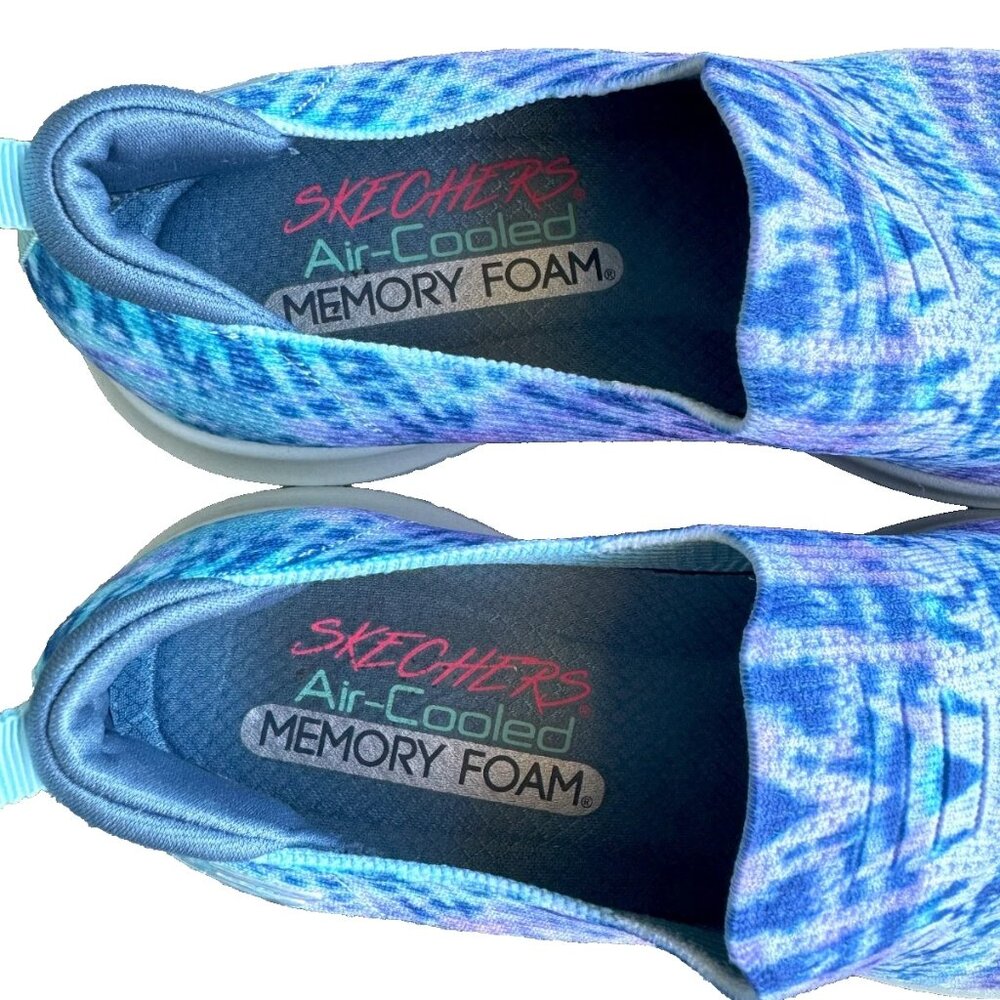 Skechers Women's Ultra Flex Ombre Bliss Walking Sneakers 6.5M 149435 Blue/Purple - Picture 3 of 11